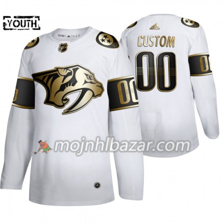 Dresovi Nashville Predators Custom Adidas 2019-2020 Golden Edition Bijela Authentic - Dječji Dresovi Nashville Predators Custom Adidas 2019-2020 Golden Edition Bijela Authentic - Dječji